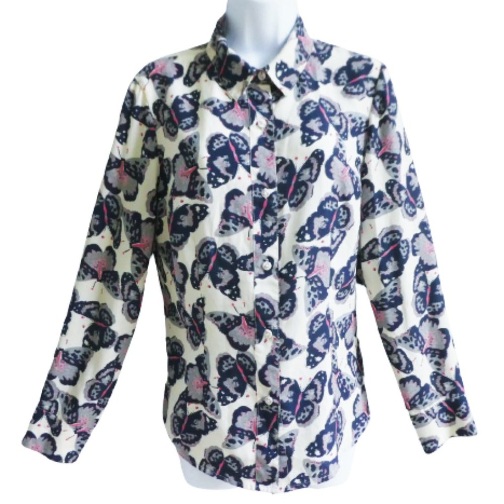 Tucker For Target Butterfly Button Front Blouse C… - image 3